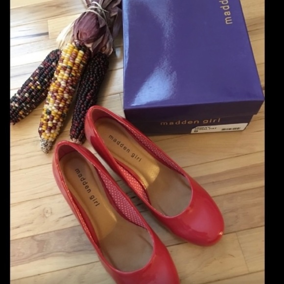 Madden girl red pump heels - Picture 7 of 8
